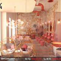 Thiết kế nội thất tiệm nail Mikey - Đà Nẵng